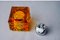 Mechero Ice Cube naranja de cristal de Murano atribuido a Antonio Imperatore, Italia, años 70, Imagen 5