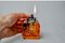 Orange Ice Cube Lighter in Murano Glass attributed to Antonio Imperatore, Italy, 1970s, Image 2