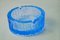Ice Glass Ashtray Blue Murano Glass attributed to Antonio Imperatore, Italy, 1970 s 1