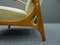 Mid-Century Pastel Yellow Wingback Chair, Italy, 1950s 9