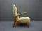 Fauteuil à Oreilles Mid-Century Jaune Pastel, Italie, 1950s 2