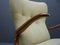 Fauteuil à Oreilles Mid-Century Jaune Pastel, Italie, 1950s 13