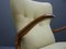 Mid-Century Pastel Yellow Wingback Chair, Italy, 1950s 13