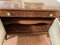 Empire Sideboard in Mahogany with Brass Inserts, Doors with Glass and Curtains 10