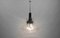 Lámpara colgante era espacial de cromo y vidrio, años 70, Imagen 7