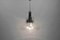 Lámpara colgante era espacial de cromo y vidrio, años 70, Imagen 2