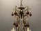 Lámpara de araña Macaroni de cristal de Murano, años 40, Imagen 10