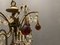 Lámpara de araña Macaroni de cristal de Murano, años 40, Imagen 9