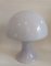 Lampada a fungo grande in vetro opalino bianco, Italia, anni '70, Immagine 6