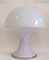 Large White Opal Glass Mushroom Lamp, Italy, 1970s 1