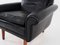 Danish Black Leather Armchair, 1970s, Image 18