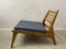 Chaise Hunter Mid-Century de Oak par Heger Heinz pour Kunsthandwerk Annaberg Buchholz, Former GDR, 1960s 7