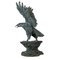 Patinierte Bronze Adler-Skulptur, Italien, 1970er, Bronze 5