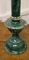 Lámpara de mesa alta de mármol verde, años 70, Imagen 9