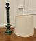 Lámpara de mesa alta de mármol verde, años 70, Imagen 2