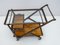 Mid-Century Italian Modern Walnut Bar Cart attributed to Cesare Lacca for Cassina, 1950s 5