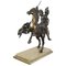 Tommaso Campajola, Indian Warrior on Horseback with Lancia and Fair, 1920s, Bronze & Marble 4