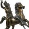 Tommaso Campajola, Indian Warrior on Horseback with Lancia and Fair, 1920s, Bronze & Marble 7