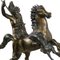 Tommaso Campajola, Indian Warrior on Horseback with Lancia and Fair, 1920s, Bronze & Marble, Image 7