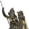 Tommaso Campajola, Indian Warrior on Horseback with Lancia and Fair, 1920s, Bronze & Marble 14