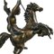 Tommaso Campajola, Indischer Krieger zu Pferd mit Lancia und Fair, 1920er, Bronze & Marmor 8
