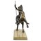 Tommaso Campajola, Indian Warrior on Horseback with Lancia and Fair, 1920s, Bronze & Marble 3