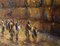 Harold Rotenberg, Muro del Pianto, anni '50, Olio su tela, Incorniciato, Immagine 2