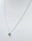 18 Karat White Gold Pendant Necklace Emerald and Diamonds 3