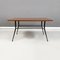 Mid-Century Italian Coffee Table with Magazine Rack in Wood and Metal, 1960s 3