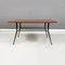 Mid-Century Italian Coffee Table with Magazine Rack in Wood and Metal, 1960s, Image 3