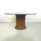 Mid-Century Italian Round Wooden Dining Table with Extensions, 1960s 4
