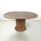 Mid-Century Italian Round Wooden Dining Table with Extensions, 1960s 2