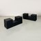 Low Tables in Black Plastic attributed to Mario Bellini for B&b Italia, 1971, Set of 2, Image 11