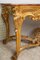 Neapolitanischer Konsolentisch aus goldenem & geschnitztem Holz, 19. Jh. mit roter Marmorplatte von Luigi Filippo 4