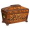 Victorian Rosewood Inlaid Marquetry Tea Caddy, 1890s 1