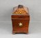 Victorian Rosewood Inlaid Marquetry Tea Caddy, 1890s 4