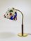 Table Lamp in Brass and Leather by Josef Frank for J.T. Kalmar, Austria, 1930s 14