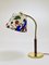 Table Lamp in Brass and Leather by Josef Frank for J.T. Kalmar, Austria, 1930s, Image 14