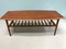 Vintage Danish Coffee Table with Magazine Holder, Immagine 2