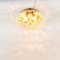 Lampada da soffitto grande in vetro ambrato attribuita a Helena Tynell per Limburg, Germania, anni '60, Immagine 5