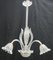 Lámpara de araña de cristal de Murano, años 40, Imagen 4