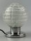 Space Age Tischlampe Nachttischlampe aus Chromglas von Doria Leuchten, 1970er 9