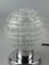 Space Age Tischlampe Nachttischlampe aus Chromglas von Doria Leuchten, 1970er 15