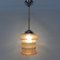 Art Deco Hanging Lamp with Pink Glass Shade 4