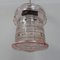 Art Deco Hanging Lamp with Pink Glass Shade 17