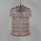 Art Deco Hanging Lamp with Pink Glass Shade 3