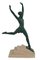 Escultura Olympia vintage de bronce de Pierre Le Faguays para Max Le Verrier, años 20, Imagen 3