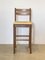 Wooden Bar Stools in Straw, 1980s, Set of 5 10