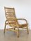 Armchairs in Rush and Bamboo, 1970s, Set of 2, Image 4