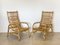 Armchairs in Rush and Bamboo, 1970s, Set of 2, Image 2